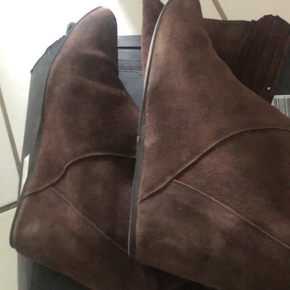 Colin Stuart suede wedge boots - Picture 4 of 8